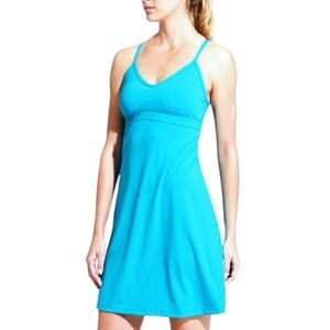 Athleta Women's Shorebreak Dress Brilliant Blue Swim Beach Athleisure Size Small
